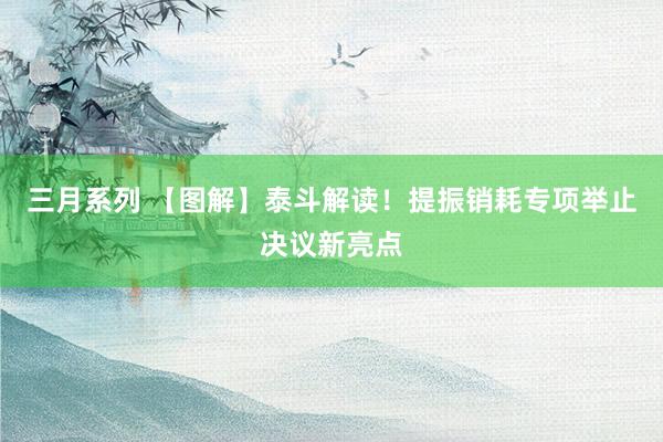 三月系列 【图解】泰斗解读！提振销耗专项举止决议新亮点